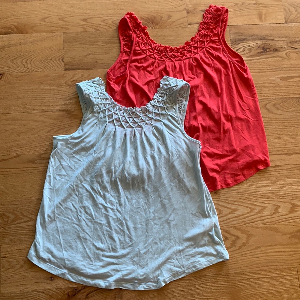 Anthropology Maeve flowy tanks